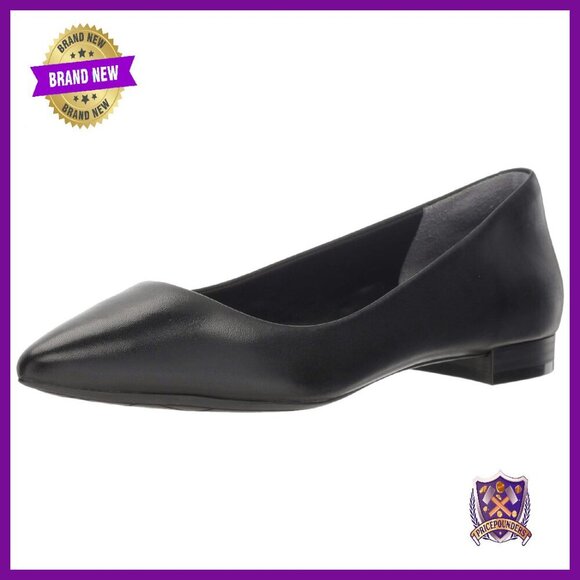 Women's Leather Ballet Flats with Cushioned Comfort Size Available